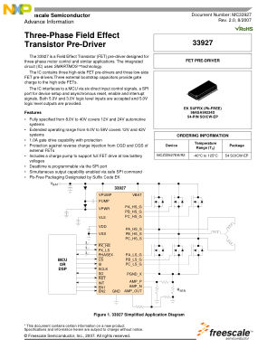 MC33927 datasheet cover page