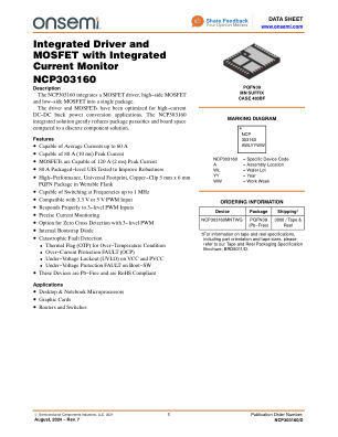 NCP303160 datasheet cover page