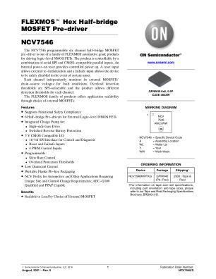 NCV7546 数据手册首页