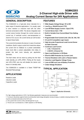 SGM42203-BRIEF datasheet cover page
