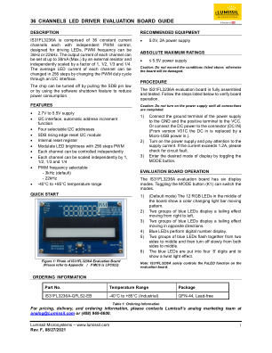 IS31FL3236A-QFLS2-EB datasheet cover page
