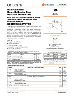NSTB1005DXV5 datasheet cover page