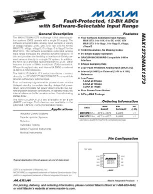 MAX1272-MAX1273 datasheet cover page