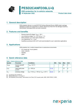 PESD2CANFD36LU-QX datasheet cover page