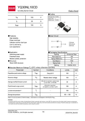 YQ30NL10CDTL 数据手册首页