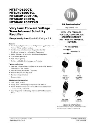 NTST40120CT datasheet cover page