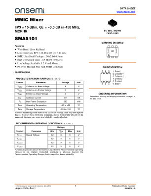 SMA5101 数据手册首页