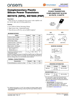 BD787 数据手册首页