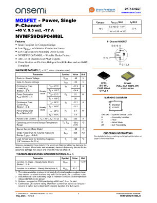 NVMFS9D6P04M8L 数据手册首页