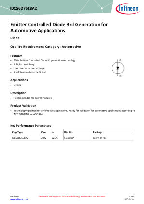 IDC56D75E8A2 datasheet cover page