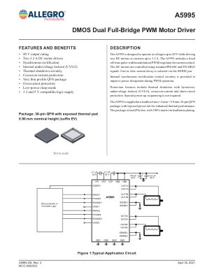 A5995 datasheet cover page