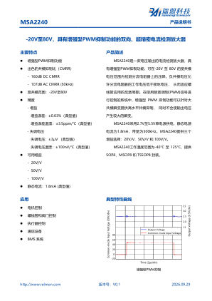 MSA2240 datasheet cover page