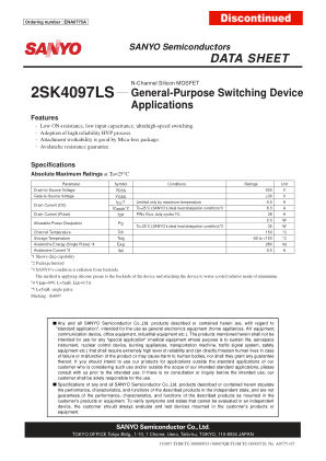 2SK4097LS 数据手册首页
