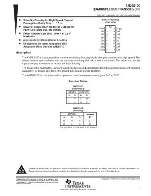 AM26S10 datasheet cover page