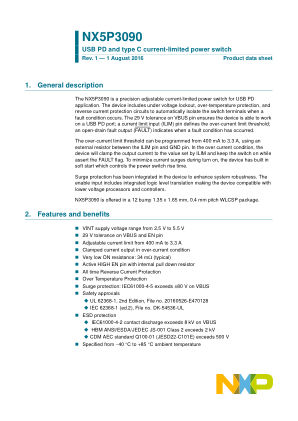 NX5P3090 datasheet cover page