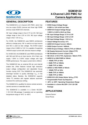 SGM38122 datasheet cover page