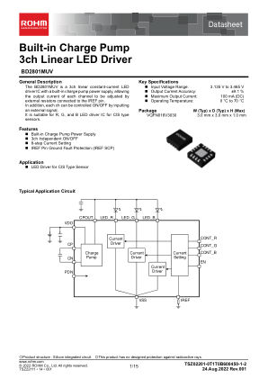 BD2801MUV datasheet cover page