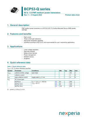 BCP53-16-QX datasheet cover page