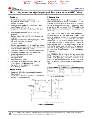 TPS28225-Q1 datasheet cover page