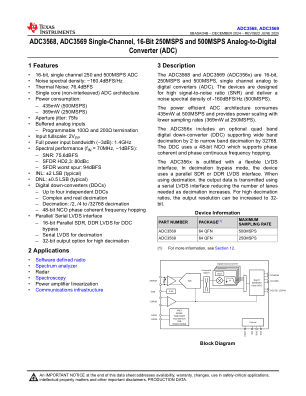 ADC3569 datasheet cover page