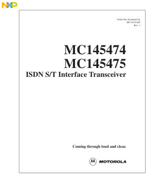 MC145474 数据手册首页
