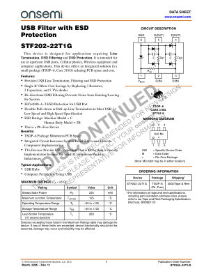 STF202-22T1 数据手册首页