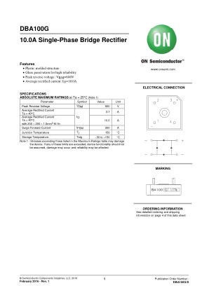 DBA100G 数据手册首页