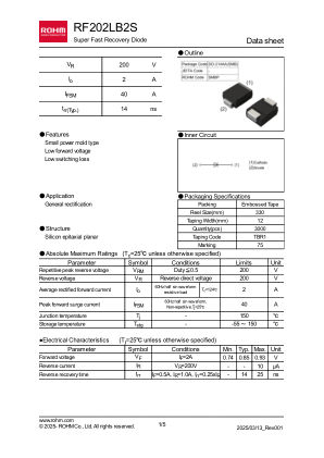 RF202LB2S datasheet cover page