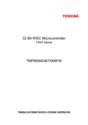 TMPM068FWXBG datasheet cover page
