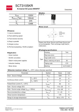 SCT3105KR 数据手册首页