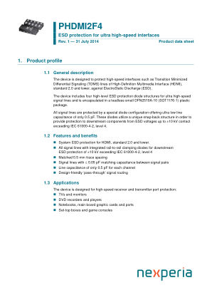 PHDMI2F4X datasheet cover page