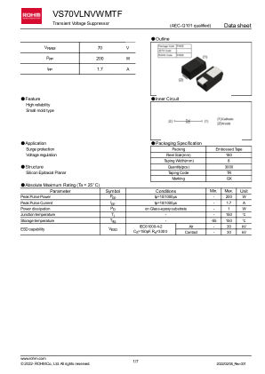 VS70VLNVWMTF 数据手册首页