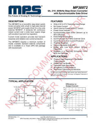 MP38872 datasheet cover page