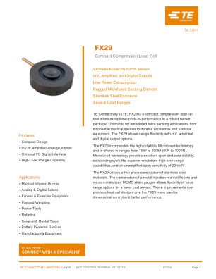 FX293X-100A-0100-L 数据手册首页