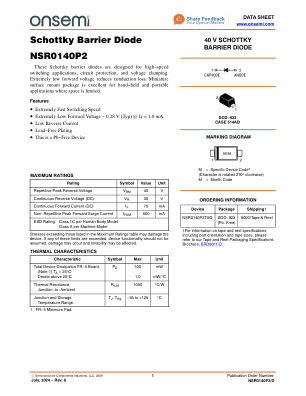 NSR0140P2 数据手册首页