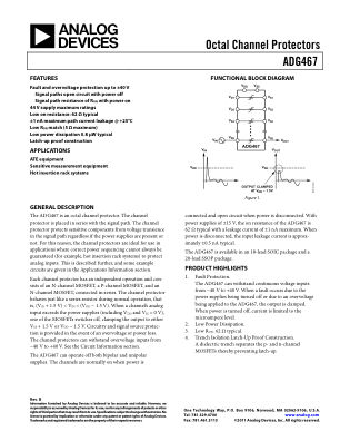 ADG467 datasheet cover page