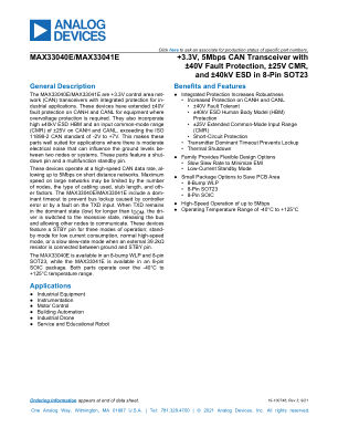 MAX33040E-MAX33041E datasheet cover page
