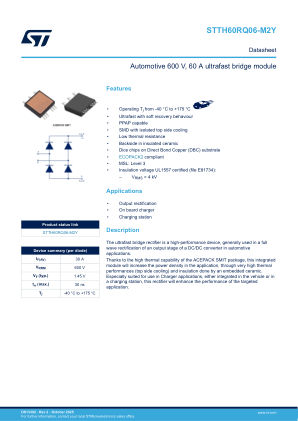 STTH60RQ06-M2Y datasheet cover page