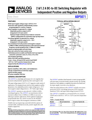 ADP5071 数据手册首页