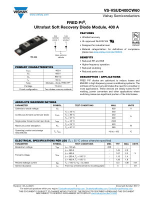 VS-VSUD400CW60 datasheet cover page
