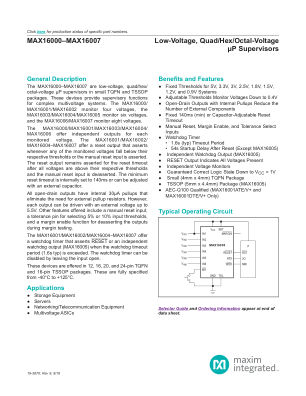 MAX16000-MAX16007 datasheet cover page