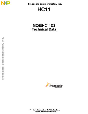 MC68HC11D3 数据手册首页