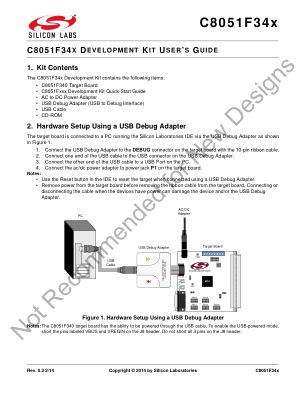 C8051F340DK 数据手册首页