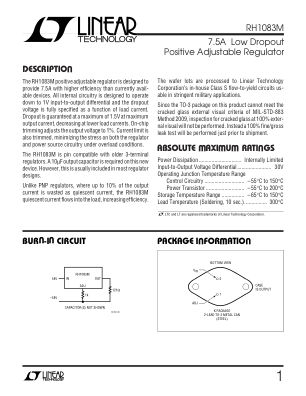 RH1083M datasheet cover page