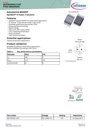 IAUCN10S5L110T datasheet cover page