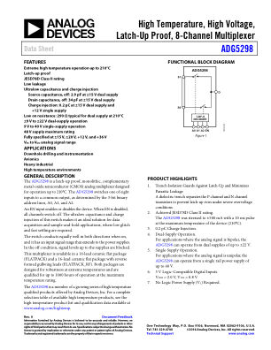 ADG5298 datasheet cover page