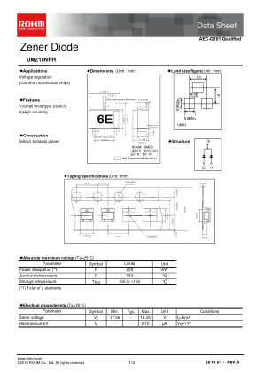 UMZ18NFH 数据手册首页