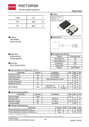 RSDT30RSM 数据手册首页