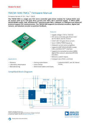TMCM-1690-TMCL-FIRMWARE-MANUAL datasheet cover page