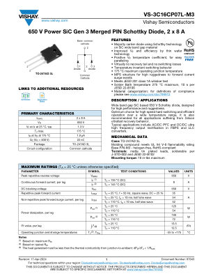 VS-3C16CP07L-M3 数据手册首页